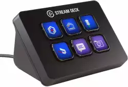Corsair Elgato Stream Deck Mini, 6 fully customizable LCD keys at your fingertips. All poised to trigger unlimited actions upon a single tap