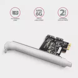 Контролер ESTILLO AXAGON PCES-SJ2, PCI-ex, За 2 бр. вътрешни SATA 6G порта
