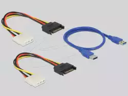 Конвертор Delock Riser Card PCI Express x1 > 4 x PCIe x16 with 60 cm USB cable Конвертор Delock Riser Card PCI Express x1 > 4 x PCIe x16 with 60 cm USB cable