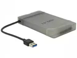 Конвертор Delock, USB 3.0 Type-A мъжко - SATA 6 Gb/s 22 pin, 2.5″ защитен калъф                          