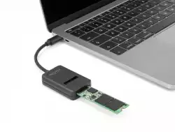 Конвертор Delock, USB-C - M.2 NVMe PCIe / SATA SSD, 10 Gbps