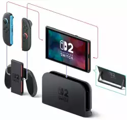 Конзола Nintendo Switch 2 + Mario Kart World 256GB - Black