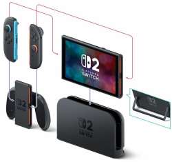Конзола Nintendo Switch 2 + Mario Kart World 256GB - Black