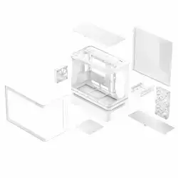 Кутия ASUS Prime AP202 ARGB mATX + 3 ARGB Вентилатора - White