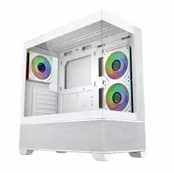 Кутия CoolerMaster Elite 690 Wood - Бял