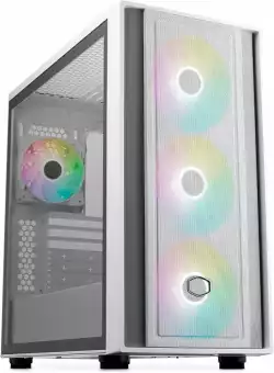 Кутия CoolerMaster MasterBox 600 - White ARGB