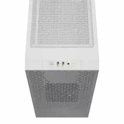 Кутия Corsair 3000D Airflow Mid Tower, Tempered Glass, Бял