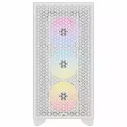Кутия Corsair 3000D RGB Airflow Mid Tower, Бял