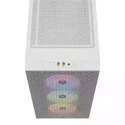 Кутия Corsair 3000D RGB Airflow Mid Tower, Бял