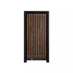 Кутия Corsair Frame 4000D Wood RS Mid-Tower - Black/Walnut