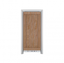 Кутия Corsair Frame 4000D Wood RS Mid-Tower - White/Oak