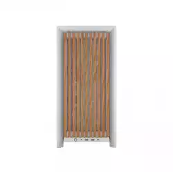 Кутия Corsair Frame 4000D Wood RS Mid-Tower - White/Oak