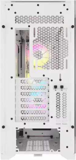 Кутия Corsair iCUE 5000D RGB Airflow Mid Tower, Tempered Glass, Бяла