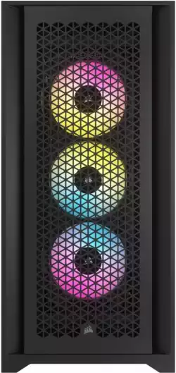 Кутия Corsair iCUE 5000D RGB Airflow Mid Tower, Tempered Glass, Черна