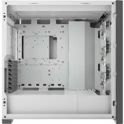 Кутия Corsair iCUE 5000X RGB Mid Tower, Tempered Glass, Бяла