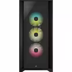 Кутия Corsair iCUE 5000X RGB Mid Tower, Tempered Glass, Черна