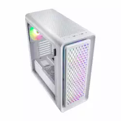 Кутия FSP CUT593, ATX, Ultra-Tower, Type-C, 4 x ARGB 140mm, Бяла