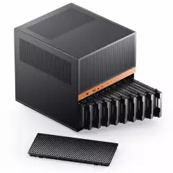 Кутия Jonsbo N6 NAS Micro-ATX - Black