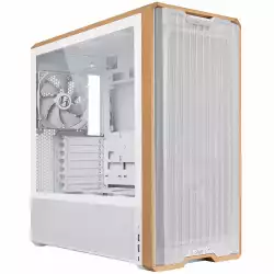 Кутия Lian-Li LANCOOL 217 Mid-Tower, Tempered Glass, Wood-White
