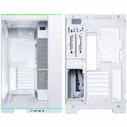 Кутия Lian Li PC-O11 Dynamic EVO RGB Mid-Tower, Tempered Glass, Бяла