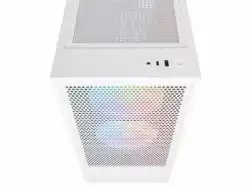 Кутия NZXT H5 Flow RGB Matte White, Mid-Tower                          