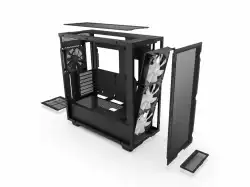 Кутия NZXT H7 Flow RGB Matte Black Mid-Tower