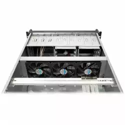 Кутия за сървър InterTech 4U-4129L - Mini ITX, mATX, μATX, ATX, SSI EEB, Чернa