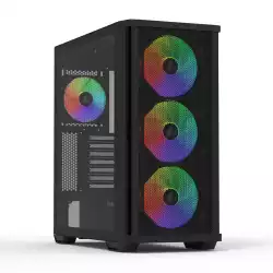 Кутия ZALMAN Z10 PLUS, Tempered Glass, RGB Mid-Tower, Черна