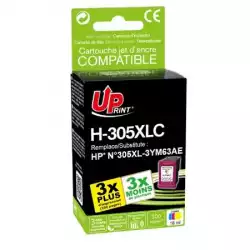 Мастилница UPRINT, HP 305XL, 3YM63AE, Цветна                          