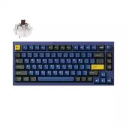 Механична клавиатура Lemokey P1 Pro QMK 75% Navy Blue - Keychron Super Brown Switch                          