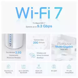 Меш система TP-Link Deco BE65 Wi-Fi 7 BE9300 - 3бр