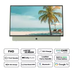 METZ Портативен телевизор 24MPE7200Z 24" LED FHD(1920x1080) GoogleTV, HDR10, зелен