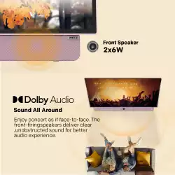 METZ Портативен телевизор 24MPE7300Z 24" LED FHD(1920x1080) GoogleTV, HDR10, розов