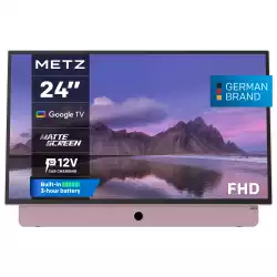 METZ Портативен телевизор 24MPE7300Z 24" LED FHD(1920x1080) GoogleTV, HDR10, розов