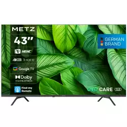 METZ Телевизор 43" 43MUF7000Z UHD LED SMART TV, 4K, Google TV, Клас F