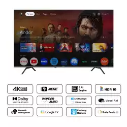 METZ Телевизор 55" UHD LED SMART TV,4K, Google TV, Frameless,2x10W