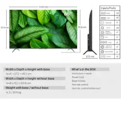 METZ Телевизор 65" UHD LED SMART TV, 4K, Google TV, Frameless