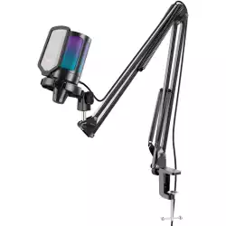 Микрофон със стойка FIFINE A6T RGB - Black