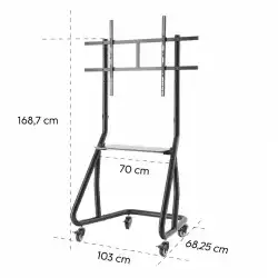 Метална стойка за TV, Trolley, 254 см (100"), 220875