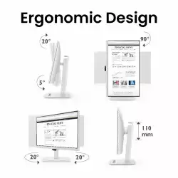 Монитор BenQ GW3290QT, IPS, 31.5 inch, Wide, QHD, DP, HDMI, USB, Бял