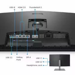 Монитор BenQ PD3225U, 32", Wide IPS, 4K, HDMI, DP, Thunderbolt 3, USB 3.1 Hub, HDR10