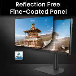 Монитор за фото и видео редактиране BenQ SW242Q, 24.1", IPS, 2K, HDR10                          