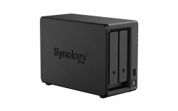 Мрежов сторидж NAS Synology DS725+, за 2 диска 3.5"/2.5", 2 x M.2 NVMe                          