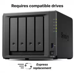 Мрежов сторидж Synology NAS DS925+, за 4 диска, AMD Ryzen V1500B, 4GB DDR4 SODIMM