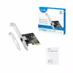 Мрежова карта Cudy PE25, PCIe, 10 Mbps/ 100 Mbps/ 1 Gbps/ 2.5 Gbps