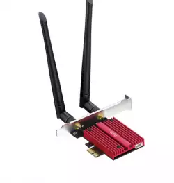 Мрежова карта Cudy WE9300, PCIe, 3-бандов, 5.7 Gbps, 2.8 Gbps, 688 Mbps, WiFi 7, Bluetooth 5.4