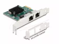 Мрежова карта Delock 2x Gigabit LAN RJ45 jack, PCI Express x1 V2.0 Мрежова карта Delock 2x Gigabit LAN RJ45 jack, PCI Express x1 V2.0