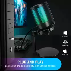 Настолен микрофон FIFINE A6NEO RGB - Black