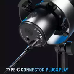 Настолен микрофон FIFINE A9 RGB 4 Polar Patterns- Black