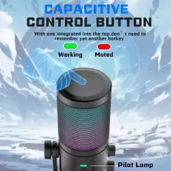 Настолен микрофон FIFINE AM6 RGB - Black